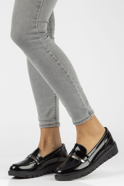 Leather shoes Filippo DP3205/21 BK black