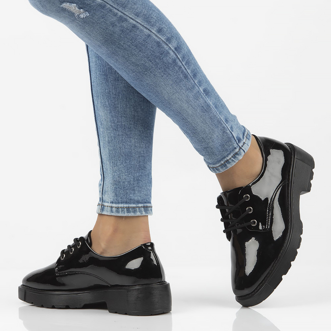 Skórzane półbuty Filippo DP3934/22 BK czarne