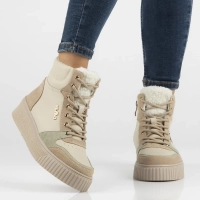 Leather ankle boots DBT6461/24 BE beige