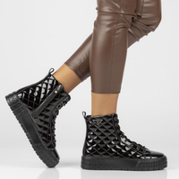 Leather boots Filippo DBT3944/22 BK black