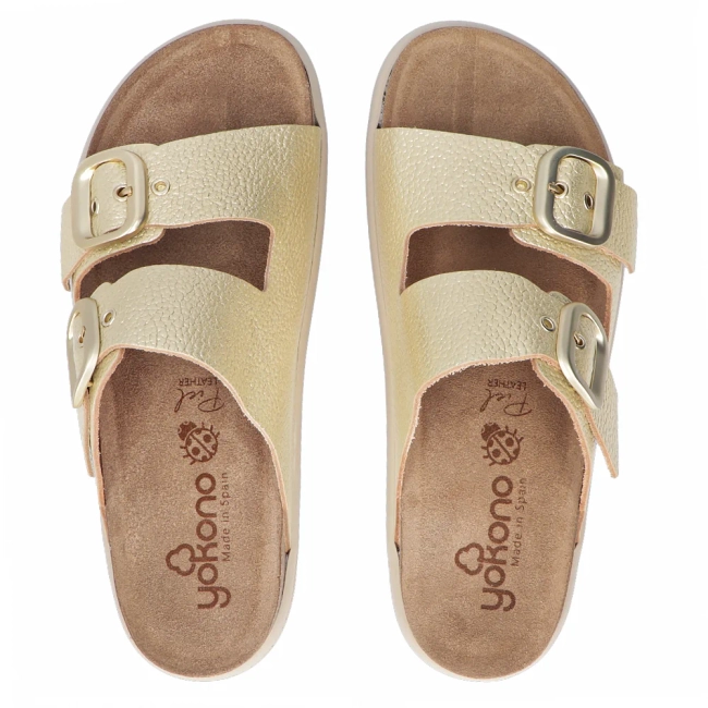 Slippers Yokono TUNEZ-130 PER PLATINO gold