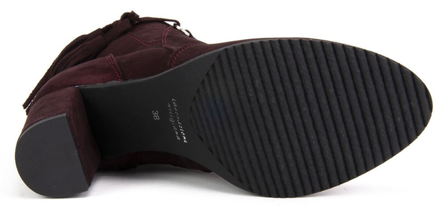 Ankle boots Claudio Rosetti 852/K Plum Nubuk