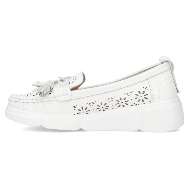 Leather loafers Filippo DP6705/25 WH white