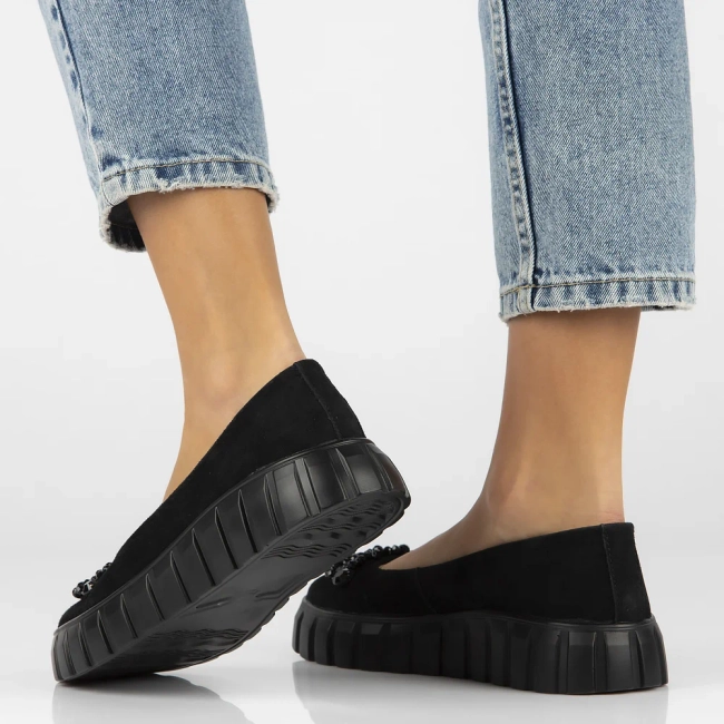 Leather shoes Filippo DP6194/24 BK black