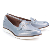 Półbuty Eksbut 28-4802-I84-1G szare lico