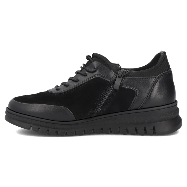 Skórzane półbuty Filippo DP8104/26 BK czarne