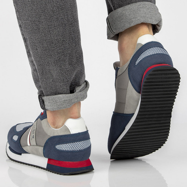 Półbuty Filippo MSP2129/21 NV GR szare granatowe