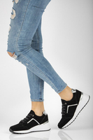 Skórzane sneakersy Filippo DP2003/21 BK czarne