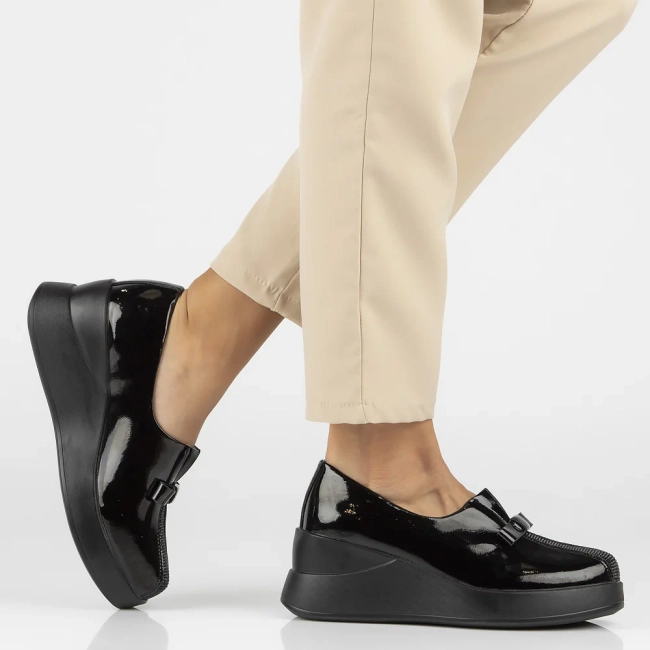 Leather shoes Filippo DP6441/24 BK L black