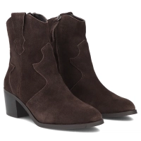 Leather cowboy boots Filippo DBT8043/26 D BR dark brown