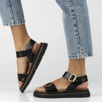 Skórzane sandały Yokono YAMBRE-251 SAMOA NEGRO czarne