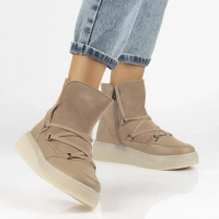 Leather ankle boots Filippo DBT7162/25 BE beige