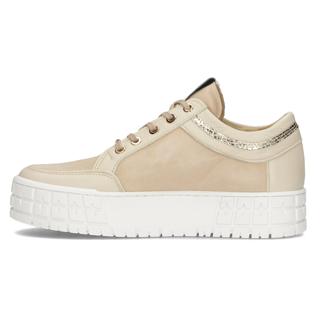 Skórzane sneakersy Filippo 149 beżowe
