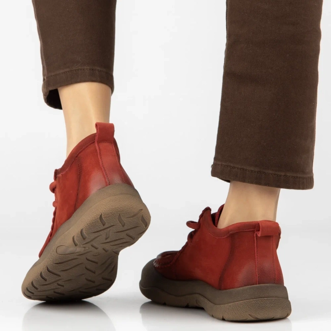 Leather ankle boots Filippo DBT8212/26 RD red