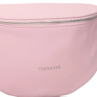 Pink leather crossbody bag Toscanio F181