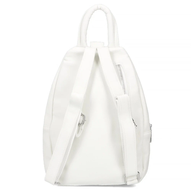 White backpack street luxe