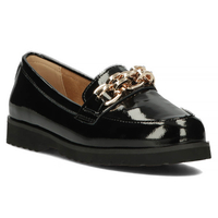 Skórzane lordsy Filippo DP4561/23 BK czarne