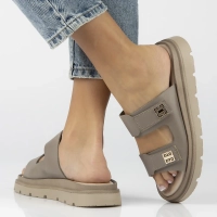 Leather flip-flops Filippo 40439 beige