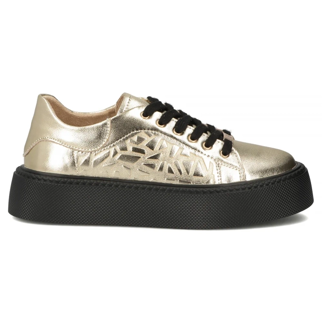Leather sneakers Filippo DP6119/26 GO gold
