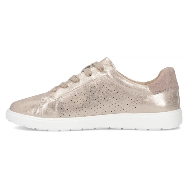 Skórzane sneakersy Filippo DP6738/25 GO złote