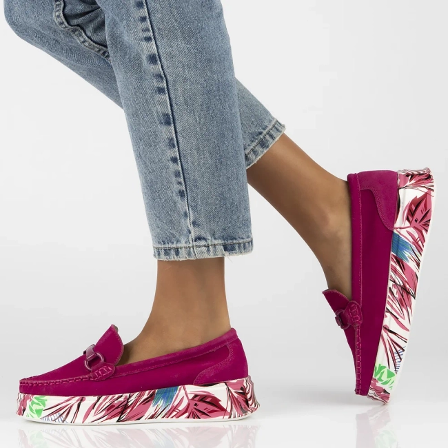 Leather shoes Filippo DP6703/25 FH pink