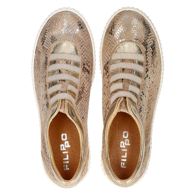 Leather shoes Filippo 482S mosaic beige