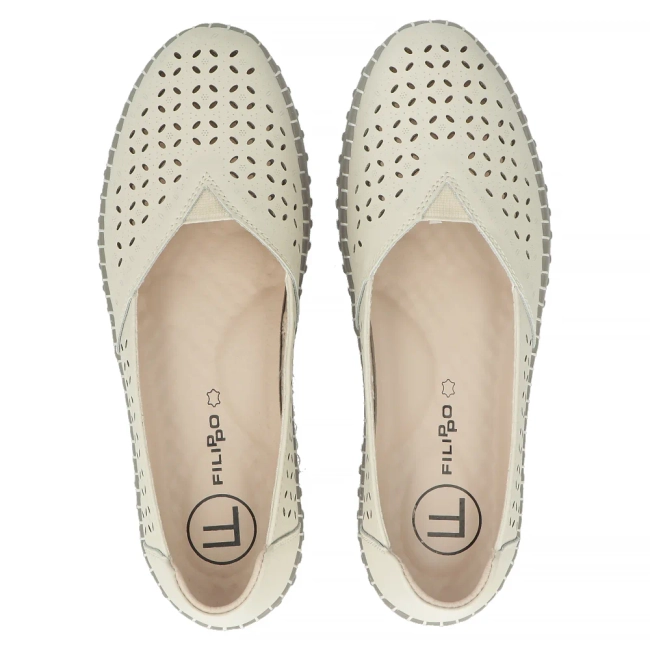Leather shoes Filippo DP6065/24 BE beige