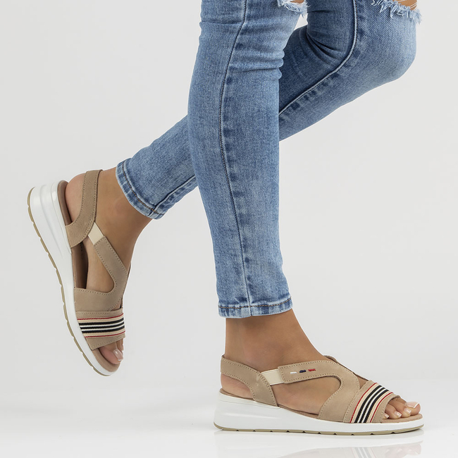 Leather sandals Filippo DS3500/22 BE beige