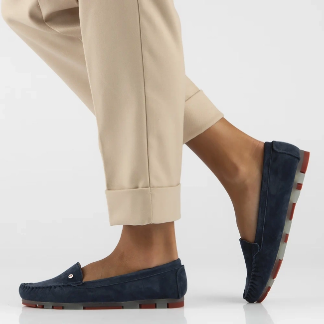 Leather loafers Filippo DP2037/25 NV RD navy