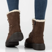 Leather platform ankle boots Filippo DBT8314/26 D BR brown