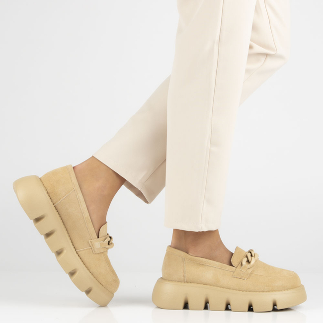 Leather shoes Filippo DP4536/23 BE beige