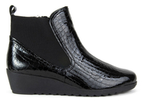 Botki Caprice 9-25409-21 064 Blk Croco Pat.