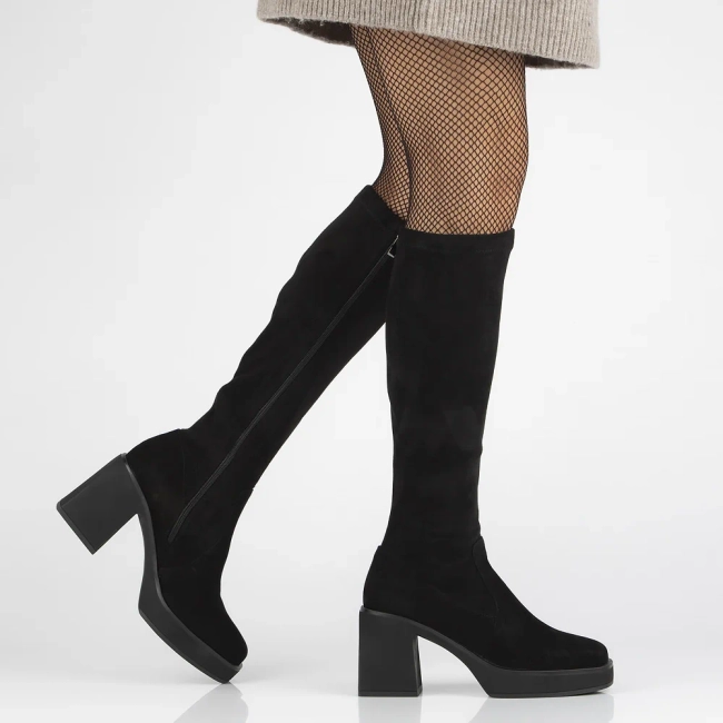 Leather boots Filippo DKZ6645/24 BK black