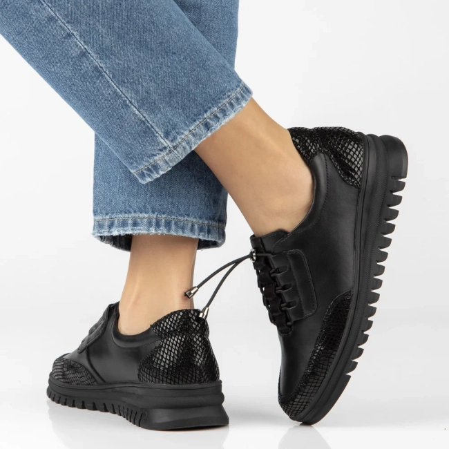 Leather shoes Filippo DP8102/26 BK black