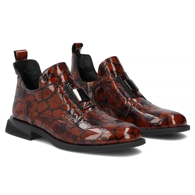 Leather ankle boots Filippo DBT7974/26 BR brown