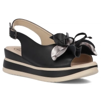 Leather sandals Filippo DS7045/25 BK black