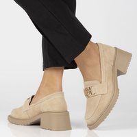 Leather shoes Filippo DP4145/22 BE beige