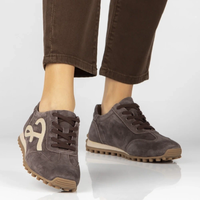 Skórzane sneakersy Filippo DP7961/26 D BR brązowe