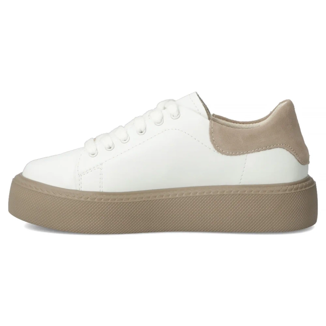 Skórzane sneakersy Filippo DP6119/26 WH białe