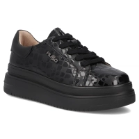 Leather sneakers Filippo DP7118/25 BK black