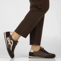 Skórzane sneakersy Filippo DP7967/26 D BR brązowe