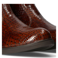 Leather ankle boots Filippo 437s brown kroko