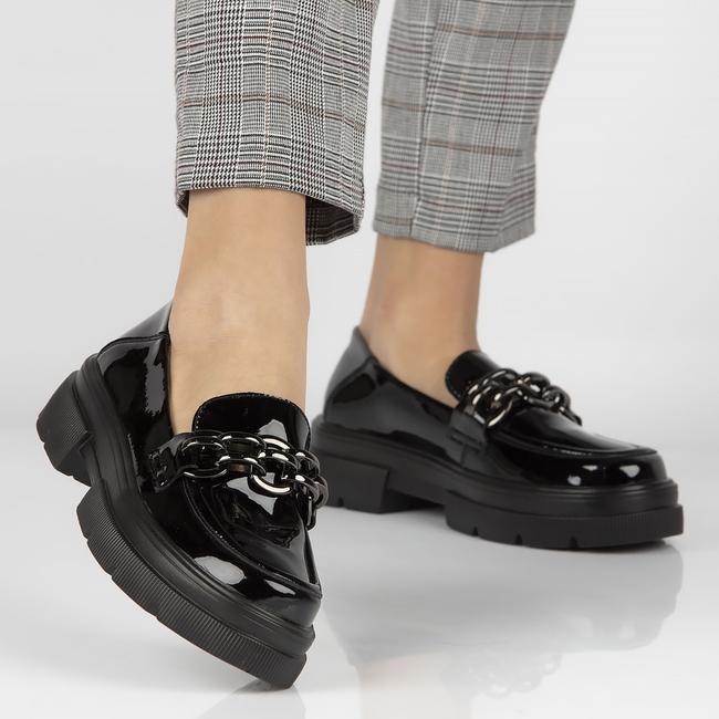 Leather shoes Filippo DP4564/23 BK black