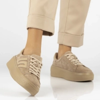Leather sneakers Filippo DP7173/25 BE beige