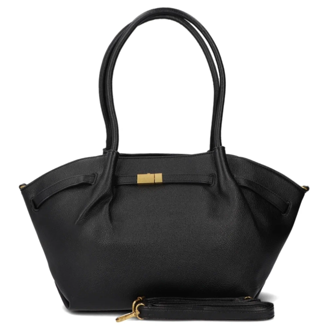 Black shopper bag night flow