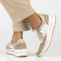 Leather shoes Filippo DP6777/25 WH BE white beige