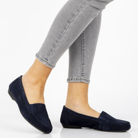 Leather loafers Filippo DP644/20 NV navy blue