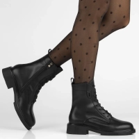 Leather ankle boots Filippo DBT7189/25 BK black