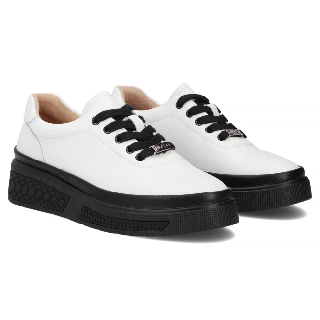 Leather shoes Filippo DP8326/26 WH white
