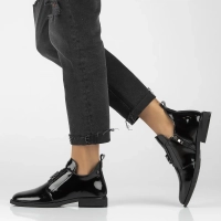 Skórzane botki Filippo DBT4763/25 BK czarne